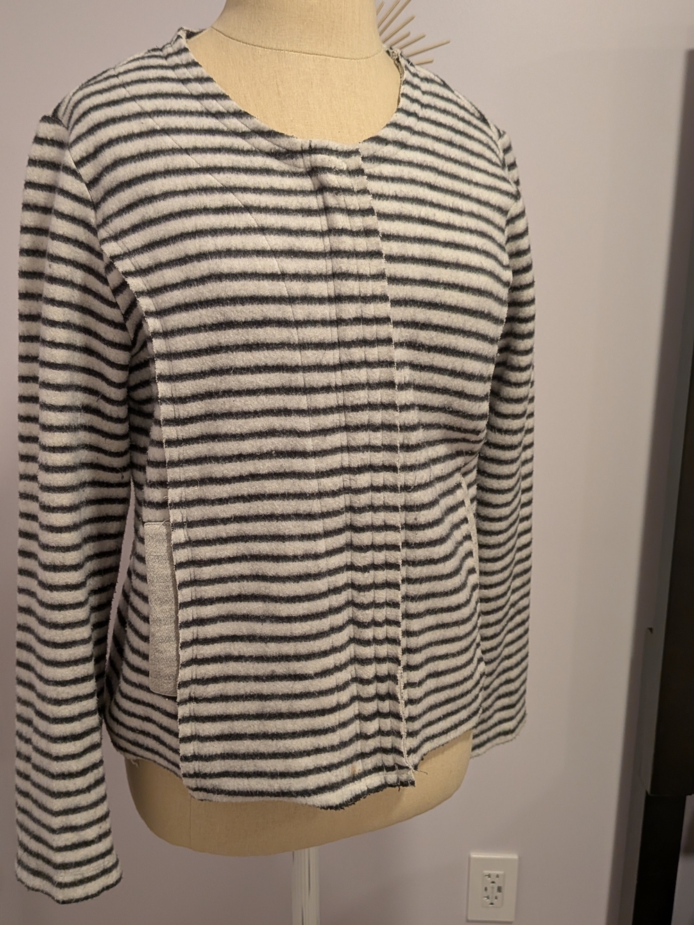 Anthropologie Dolan Jacket | Zip Up | Black White | Minimalist | Luxury